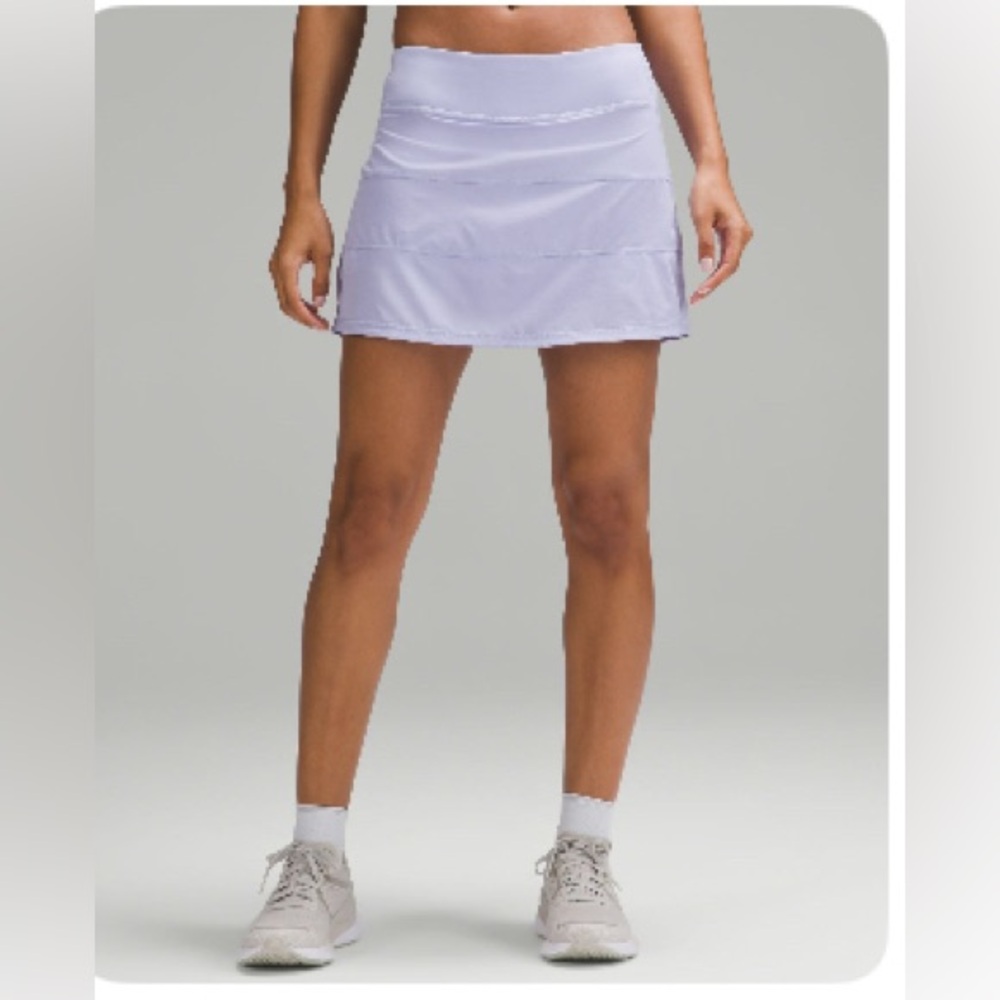 lululemon Pace Rival Mid-rise skirt Long size 6 lilac smoke